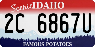 ID license plate 2C6867U