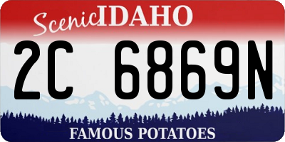 ID license plate 2C6869N