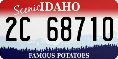 ID license plate 2C6871O