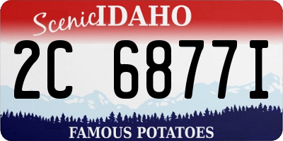 ID license plate 2C6877I