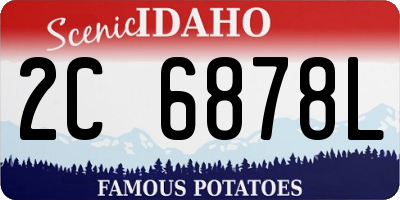 ID license plate 2C6878L