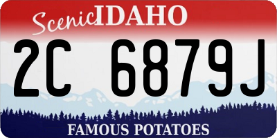 ID license plate 2C6879J
