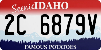 ID license plate 2C6879V