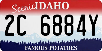 ID license plate 2C6884Y