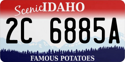 ID license plate 2C6885A