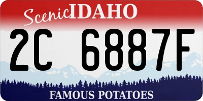 ID license plate 2C6887F