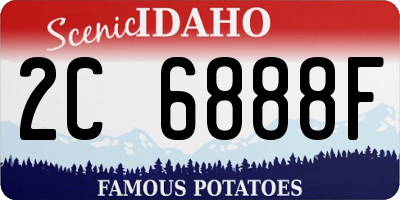 ID license plate 2C6888F