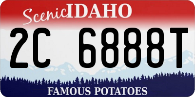 ID license plate 2C6888T