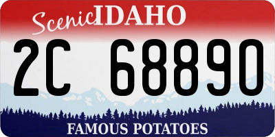 ID license plate 2C6889O