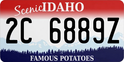 ID license plate 2C6889Z