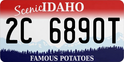ID license plate 2C6890T