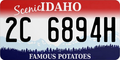ID license plate 2C6894H