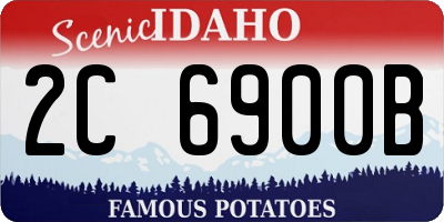 ID license plate 2C6900B