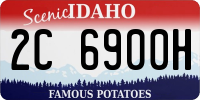 ID license plate 2C6900H