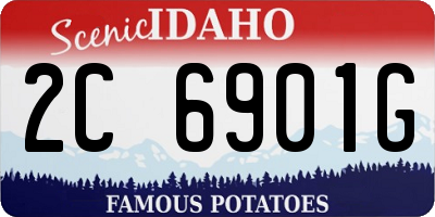 ID license plate 2C6901G