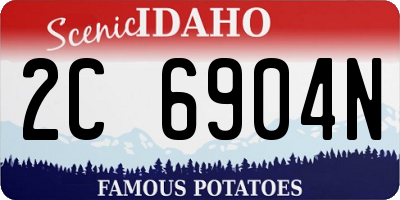 ID license plate 2C6904N