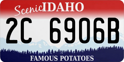 ID license plate 2C6906B