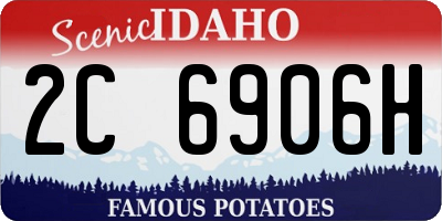 ID license plate 2C6906H