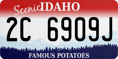 ID license plate 2C6909J