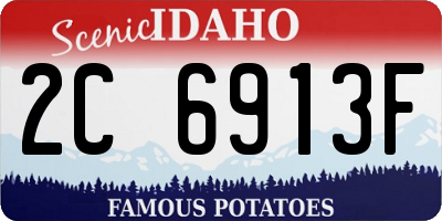 ID license plate 2C6913F