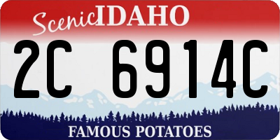 ID license plate 2C6914C