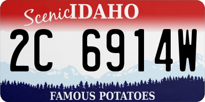ID license plate 2C6914W