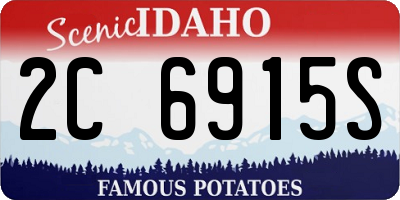 ID license plate 2C6915S