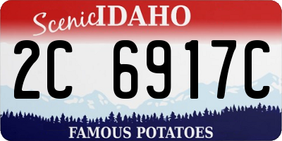 ID license plate 2C6917C
