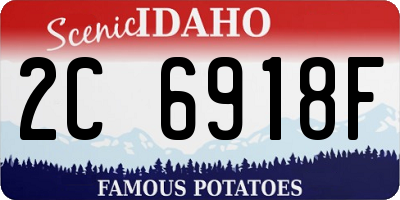 ID license plate 2C6918F