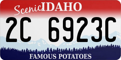 ID license plate 2C6923C