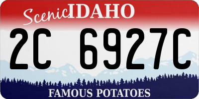 ID license plate 2C6927C