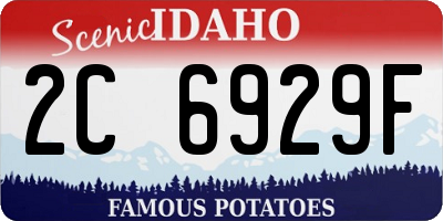 ID license plate 2C6929F