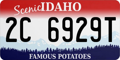 ID license plate 2C6929T