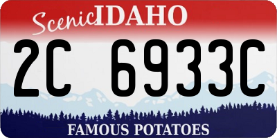 ID license plate 2C6933C