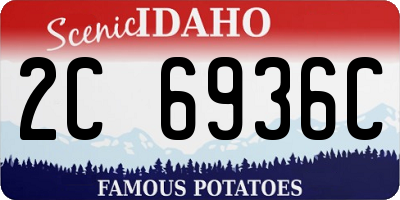 ID license plate 2C6936C