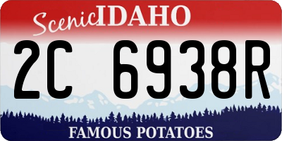 ID license plate 2C6938R