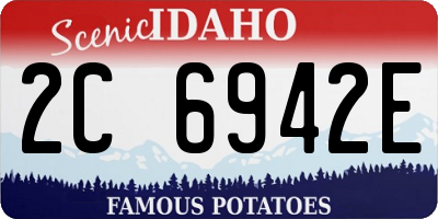 ID license plate 2C6942E