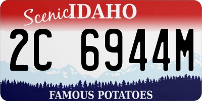 ID license plate 2C6944M