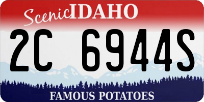 ID license plate 2C6944S