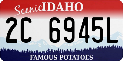 ID license plate 2C6945L