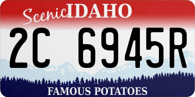 ID license plate 2C6945R