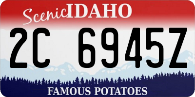 ID license plate 2C6945Z