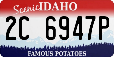 ID license plate 2C6947P
