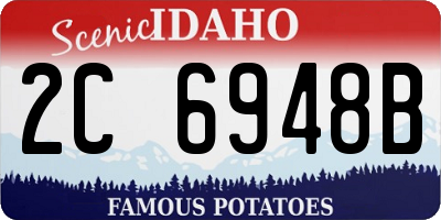 ID license plate 2C6948B