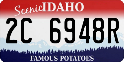 ID license plate 2C6948R
