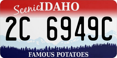 ID license plate 2C6949C
