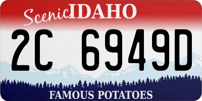 ID license plate 2C6949D