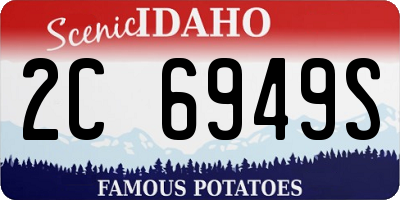 ID license plate 2C6949S