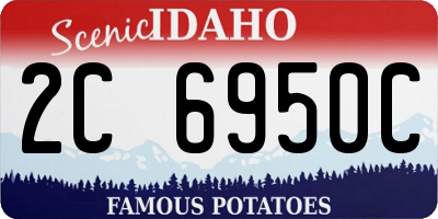 ID license plate 2C6950C