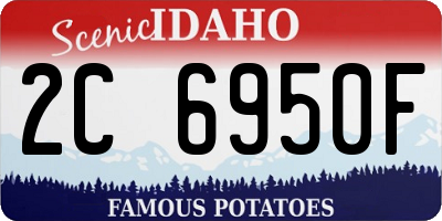 ID license plate 2C6950F